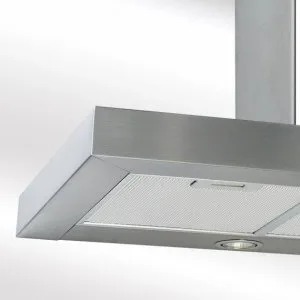 Ramtons RB/316 90CM Rectangular Hood S/S – Stainless Steel Kitchen Chimney Hood with Powerful Suction, LED Lighting and Easy-Clean Filters for Smoke &