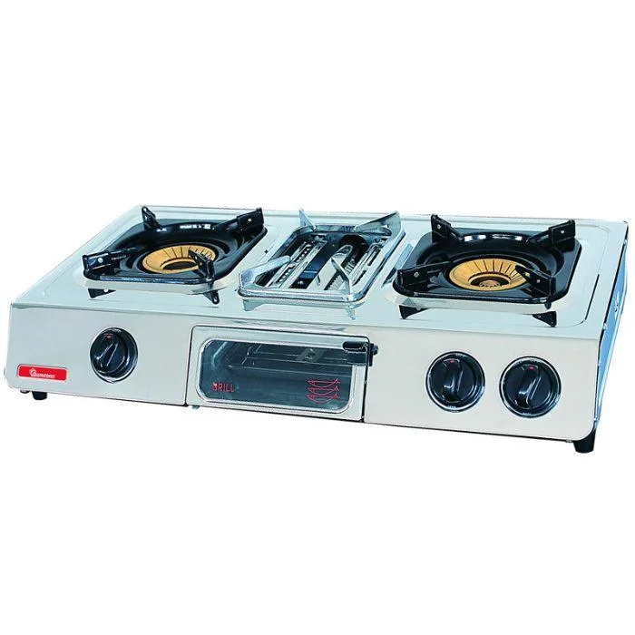 RG/504-Ramtons Stainless Steel, 2 Burner, Gas Cooker