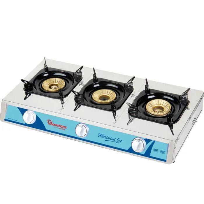 RG/530-Ramtons Stainless Steel, 3 Burner, Gas Cooker