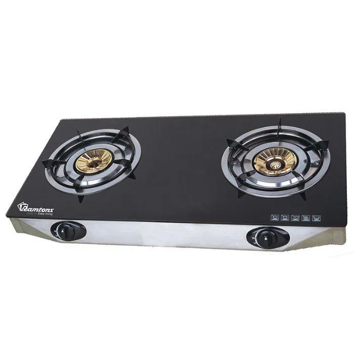 RG/535-Ramtons Ceramic Top, 2 Burner, Gas Cooker