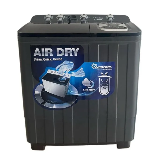 Ramtons Twin Tub Semi Automatic 15kg Washer, 7kg Spin – RW/214