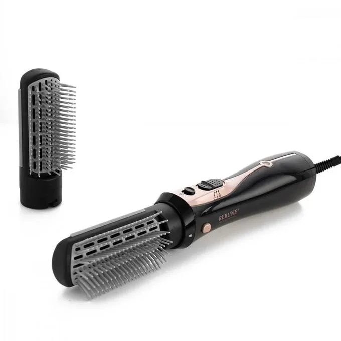 Rebune 2 in 1 Hot Air Hair Styler Curler and Blow Dry Brush with 2 Attachments 1200W