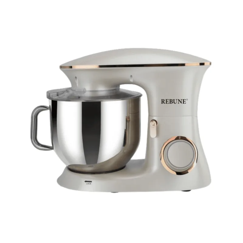 Rebune Electric Stand Mixer 7L Bowl with Handle 6 Speed Dough Kneading Cake Mixer 1100W