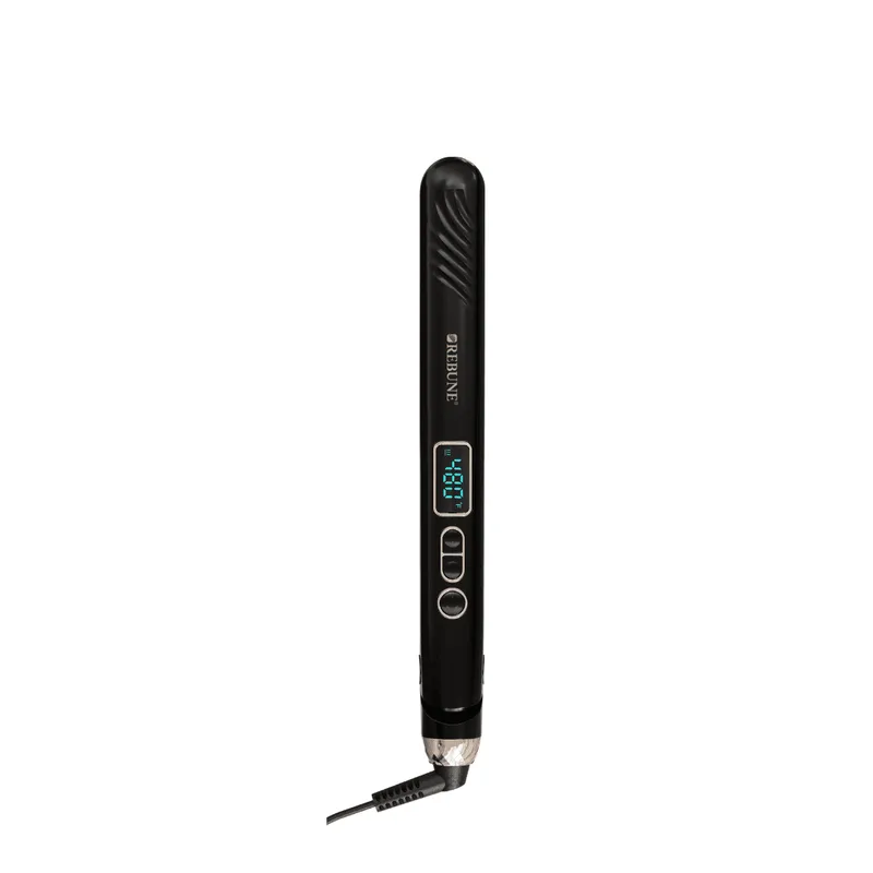 Rebune Hair Straightener Ceramic Plates Flat Iron with Digital Screen and Auto Shut Off