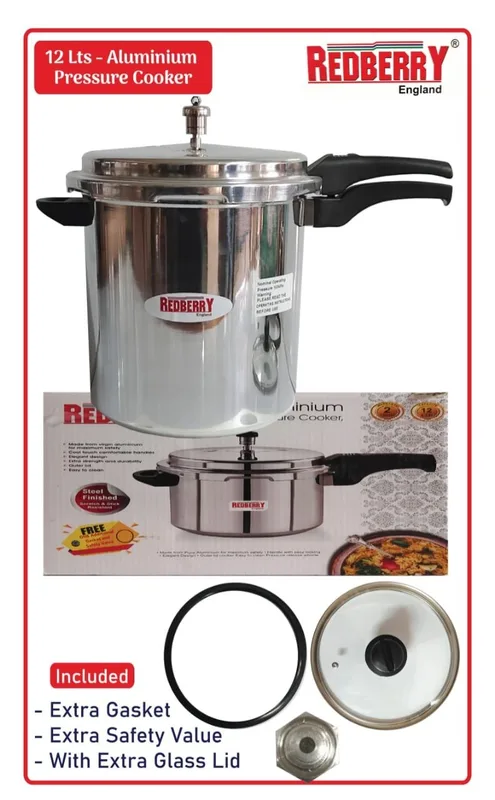 Redberry Pressure Cooker 12L+ extra lid
