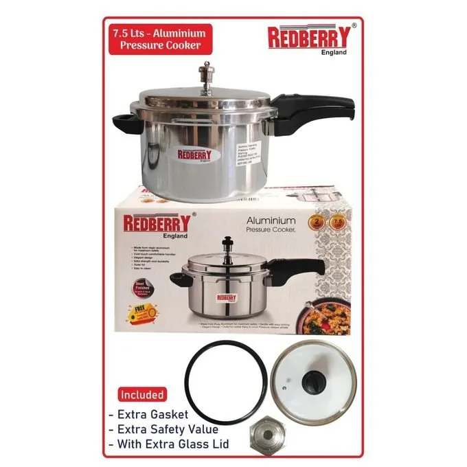 Redberry 7.5 LTS – Aluminium Pressure Cooker