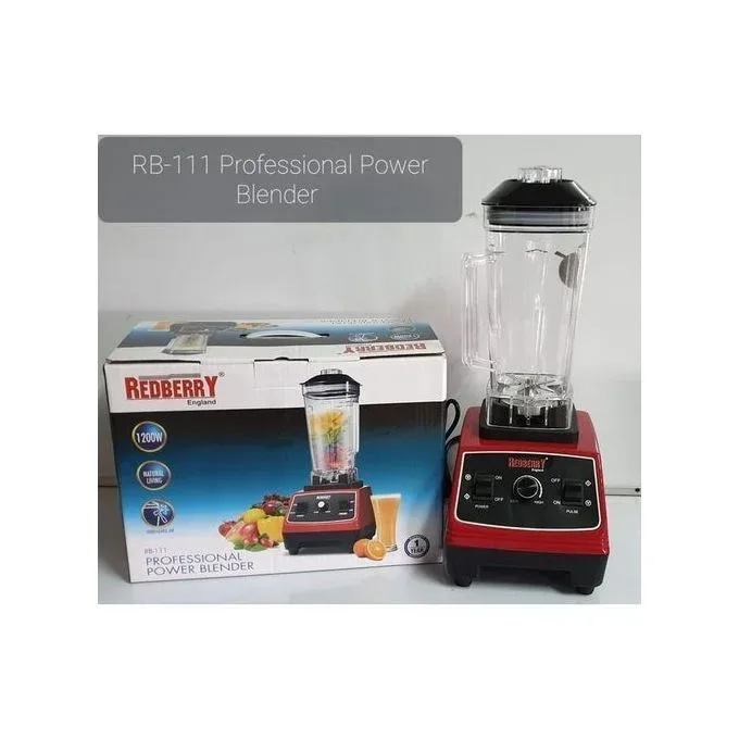 Redberry Heavy Duty Commercial Blender With Unbreakable Jar