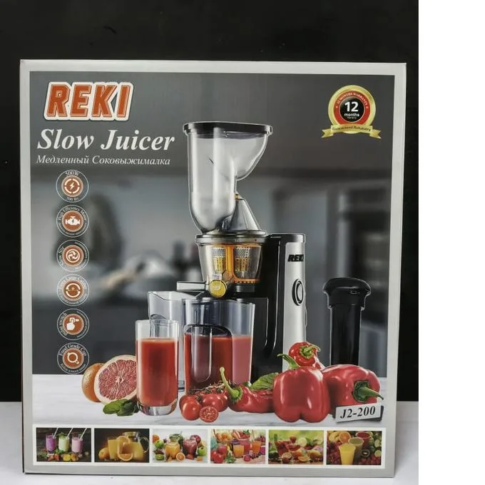 Reki JC-200 Electric Slow Juicer – Efficient and Healthy Juice Extractor for Home Use