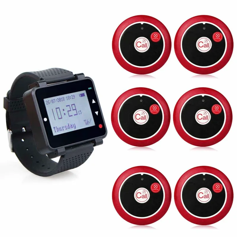 Retekess Wireless Calling Receiver T128 Watch Pager TD008 Call Button