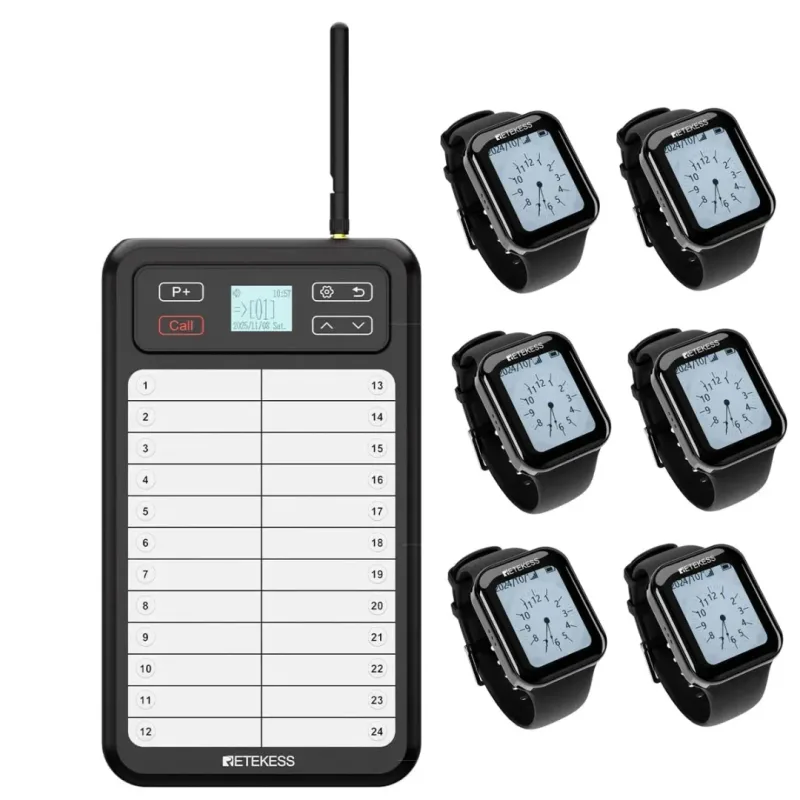 Retekess TD037 TD113 Restaurant Pager System Touch Screen Wireless Calling System