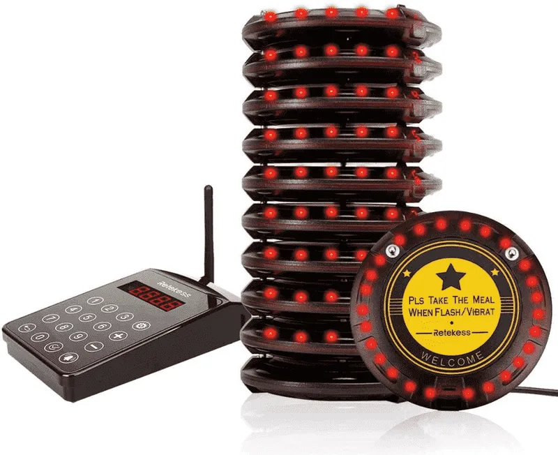 Retekess TD103 Long Range Coaster Pager System | Efficient and Reliable