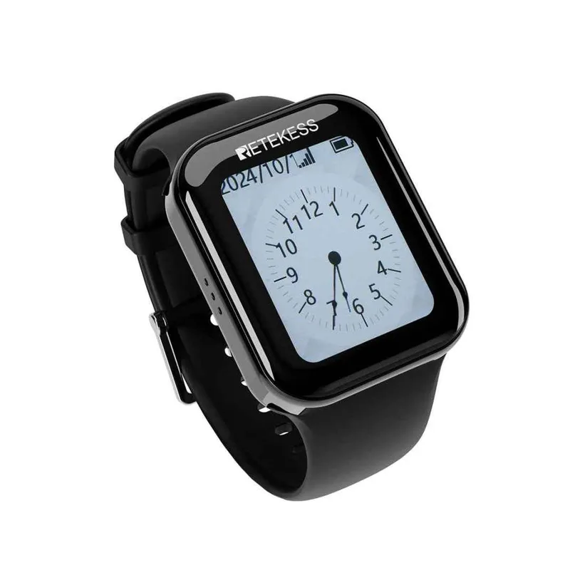 Retekess Waiter Call System TD113 Watch Pager IP67 Waterproof Touch Screen for Restaurant, Company Reception, Bars, Clubs
