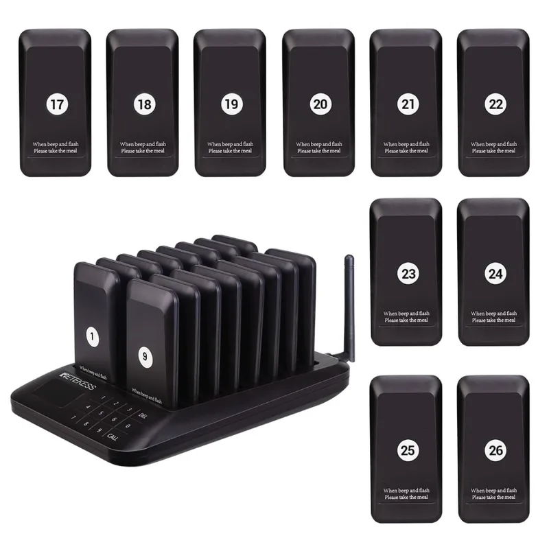 Retekess TD157 Guest Paging System with 26 Buzzers
