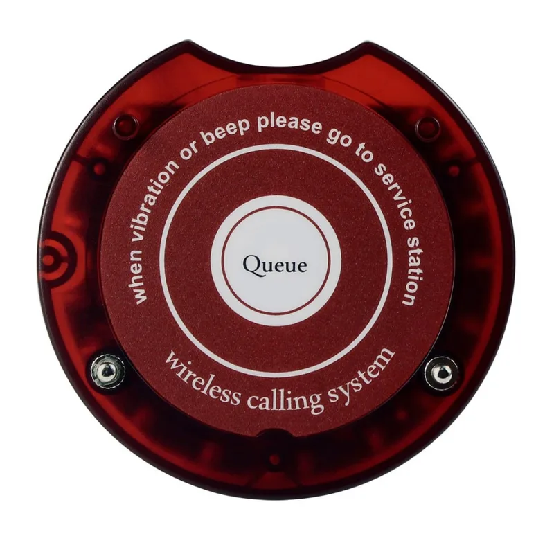 Retekess TD165(SU-668) Dark Red Red Coaster Pagers for wireless paging system