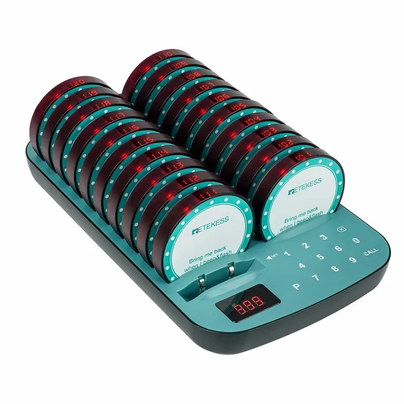 Retekess TD167A Wireless Pager System For Restaurants, Hospitals, Banks, etc.