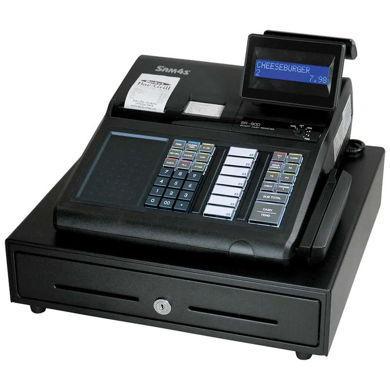 SAM4S ER-915E Raised-Key Dual-Printer Cash Register With Ethernet