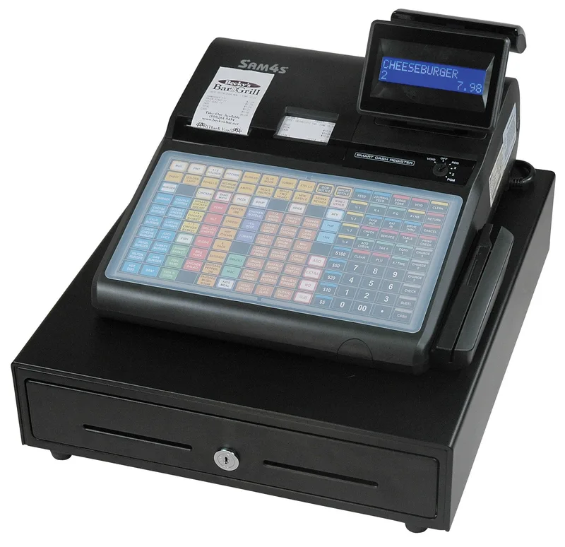 SAM4S ER-940E Flat-Keyboard Dual-Printer Cash Register With Ethernet