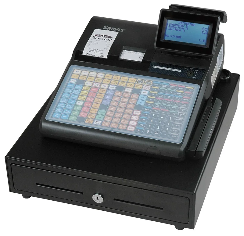 SAM4S SPS-340 Flat-Keyboard Dual-Printer Cash Register
