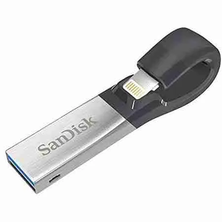 SanDisk iXpand Flash Drive 16GB – USB for iPhone. SDIX30C-016G-GN6NN