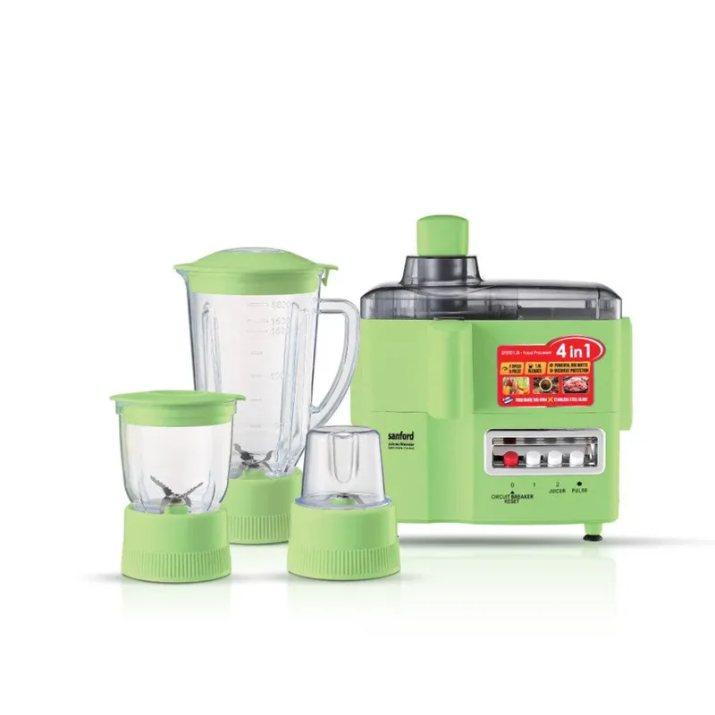 Sanford SF5501JB 4-in-1 Food Processor with Blender, Mincer & Dry Mill – Compact multi-purpose kitchen processor for effortless blending, grinding, an