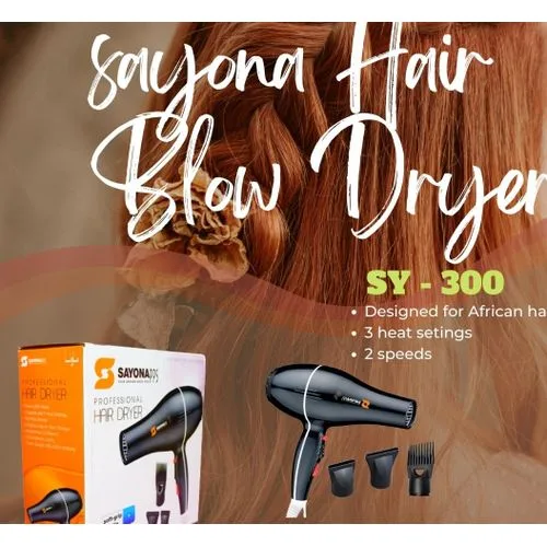 Sayona SY-300 Gold hair Blow Dryer
