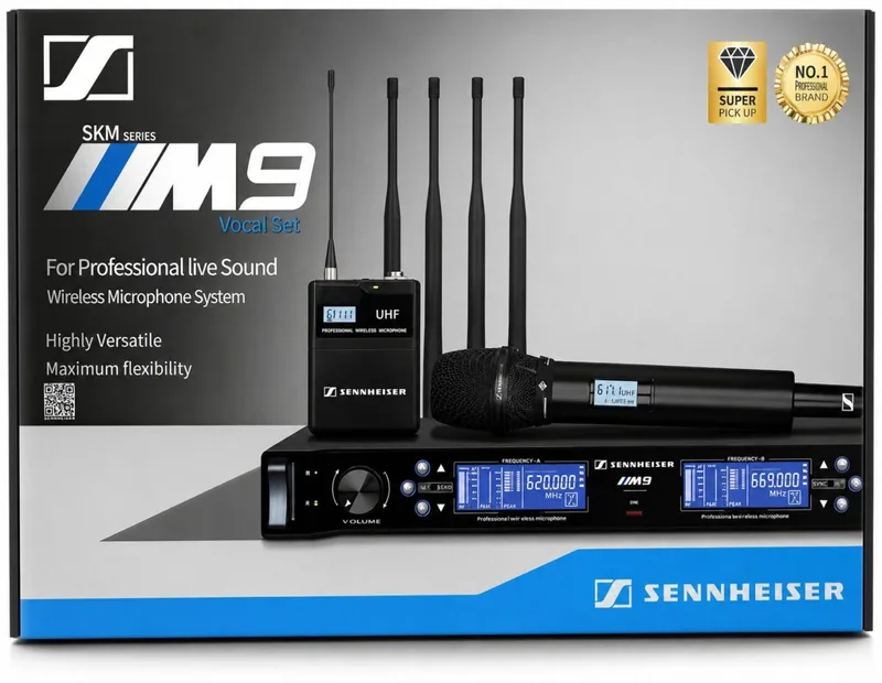 Sennheiser SKM M9 Wireless Microphone System – Professional Vocal Set