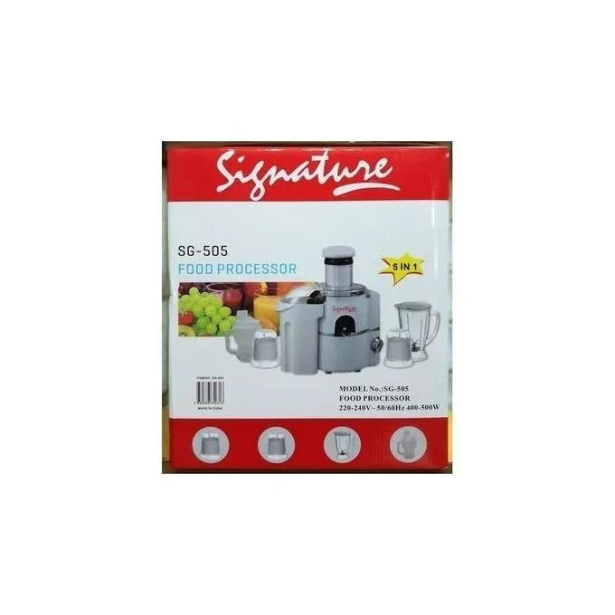 Signature Multipurpose 5 In 1 Food Processor /Blender/Juicer/Grinder