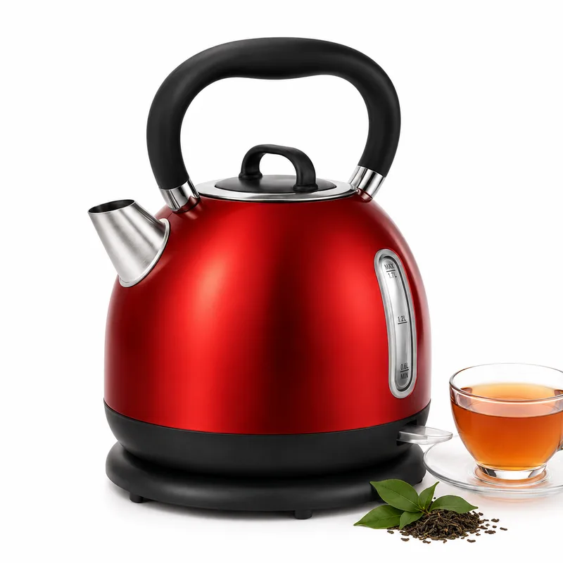 Signature Electric Kettle Stainless Steel 2200W Cordless 360° Base with Auto Shut Off & Boil Dry Protection
