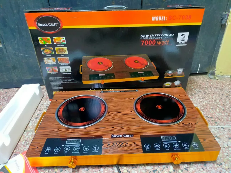 Silver crest Energy Saving Electric Induction Radiant Cooker-Double Plate