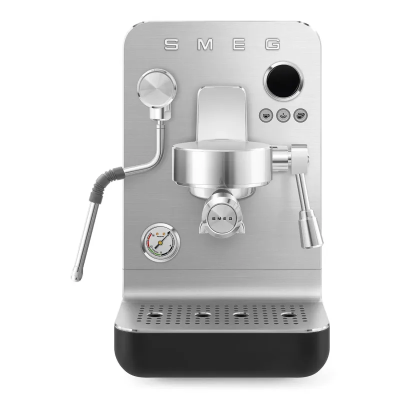 SMEG EMC02BLMUK Espresso Machine 15 BAR With Pump, Stainless Steel – 1700W