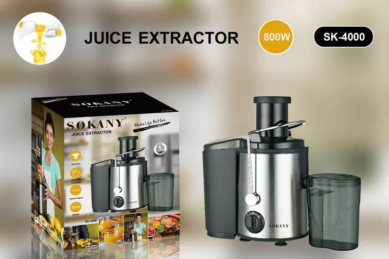 800W Sokany Juicer.