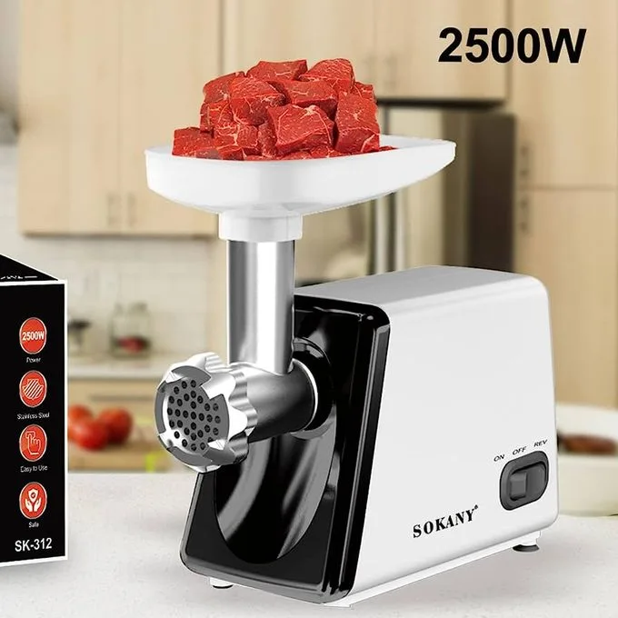 Sokany Electric Stainless Steel Meat Grinder and Mincer.