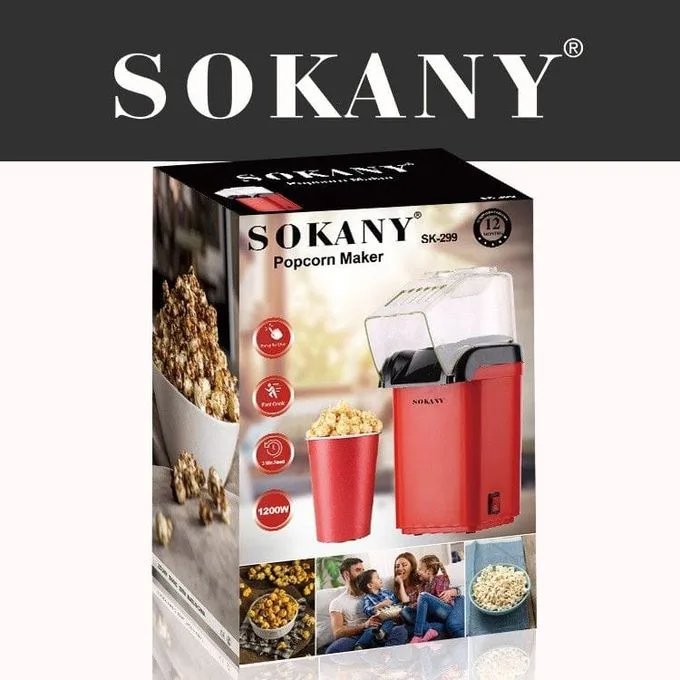 Sokany Hot Air Oil-free Popcorn Maker