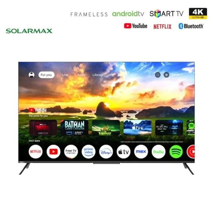 Solarmax 50 inch 4K UHD Smart Android TV Frameless