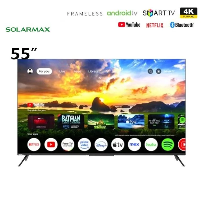 Solarmax 55 inch 4K UHD Smart Android TV Frameless