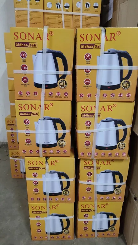 Sonar Stainless Steel Electric Kettle.