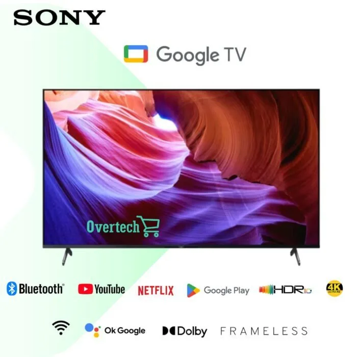 Sony 65 inch X85K Smart TV 4K Ultra HD HDR10 100Hz Voice Remote Bluetooth Dolby Bravia X1 Google TV (65X85K)