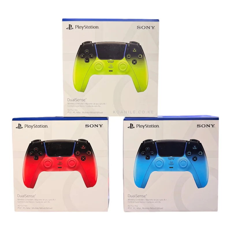 Sony PS5 DualSense Controller – Hyperpop Collection (Techno Red, Remix Green, and Rhythm Blue)