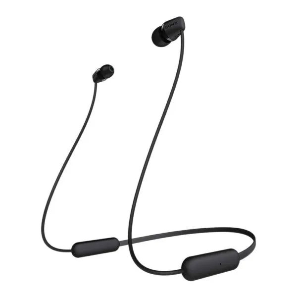 Sony WI-C200 Wireless Earphones- Neckband, 15Hours of battery life