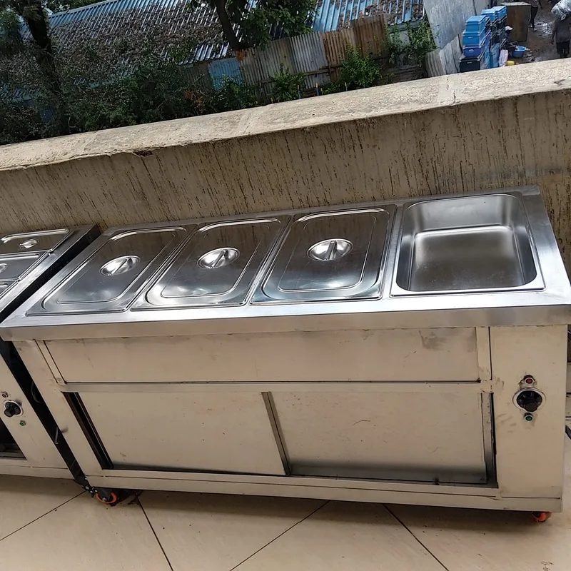 Stainless Steel Food Warmer Display Cabinet