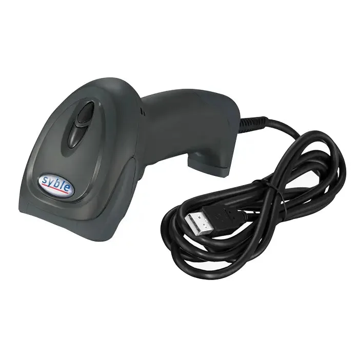 Syble XB-2055 Barcode Scanner - 1D laser bar code scanner, High scanning speed, over 300 scans per second