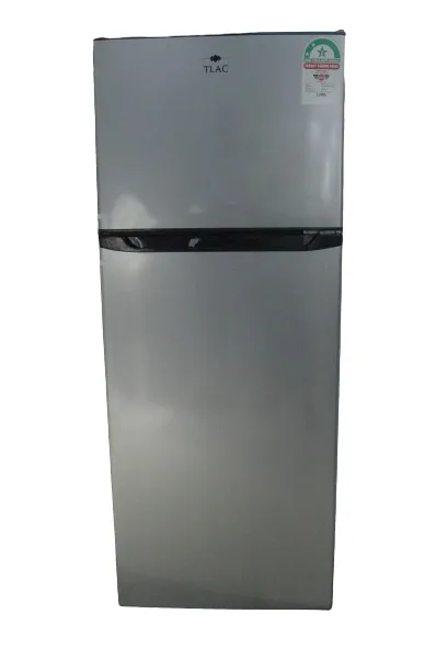TLAC Double Door Fridge Silver 280Ltr - BCD-280WEVH-53H
