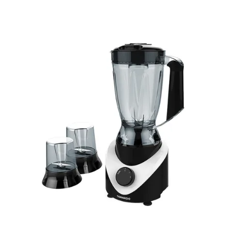 TORNADO Electric Blender 500 Watt, 1.5 Liter, 2 Mills, Black BL500/2-BLACK