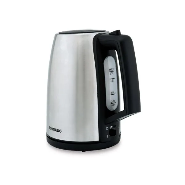 Tornado Stainless Steel Electric Kettle - 1.7L, 2200W TKS-2217E