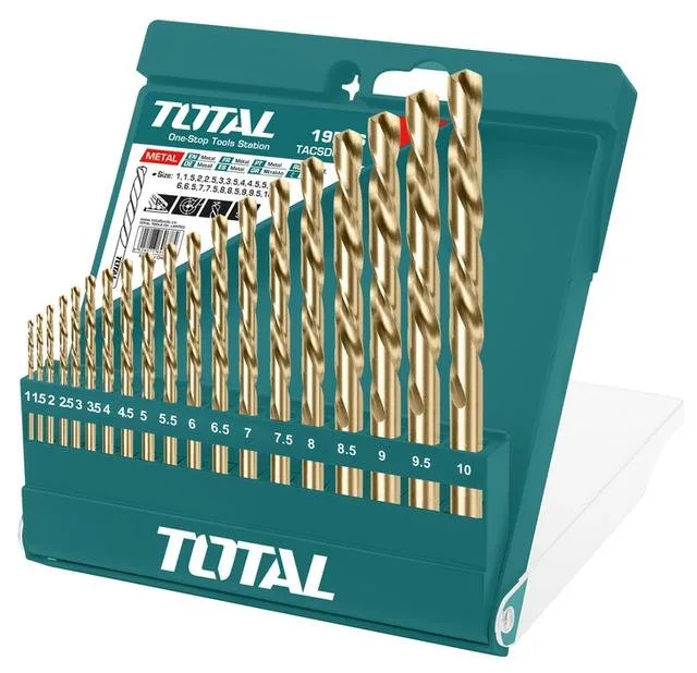 TOTAL HSS TWIST DRILL BITS SET-TACSD0195