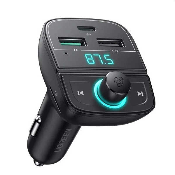 UGREEN Bluetooth Car Charger (5.0+PD+QC3.0+USB Flash Drive+TF) – UG-80910
