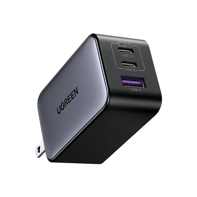 UGREEN USB-A+2x USB-C 65W GaN Tech Fast Charger