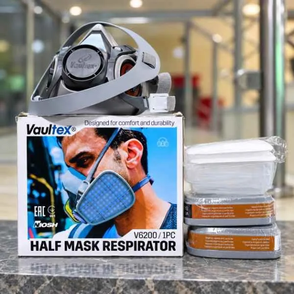 Vaultex Half Mask Respirator – EN 140 / EN 143