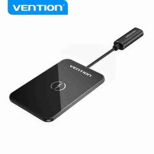 Vention FGBBAG Wireless Charger 15W Ultra-thin 0.05 Meter (Black)