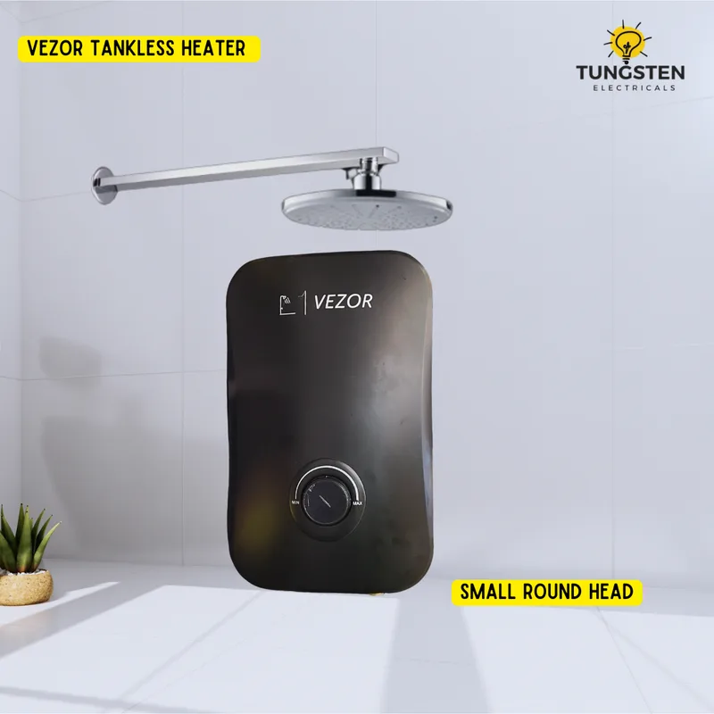 Vezor Tankless Instant Water Heater for Salty Water + Wall Showerhead